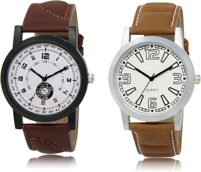 SWIFFIN New Latest Designer Combo of 2 Analog Watch  - For Men
