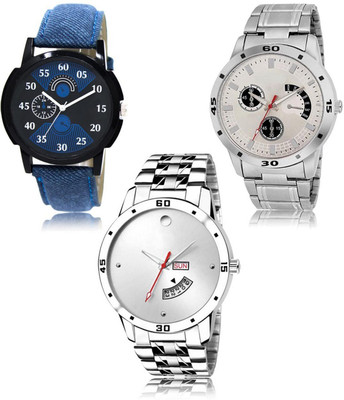 SWIFFIN New latest Designer Combo of 3 Analog Watch  - For Men