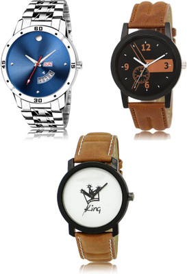SWIFFIN New latest Designer Combo of 3 Analog Watch  - For Men