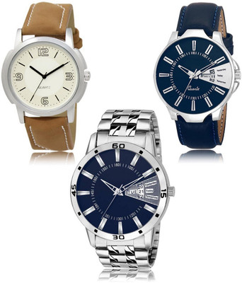 FERRIZZO New latest Designer Combo of 3 Analog Watch  - For Men