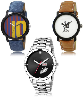 FERRIZZO New latest Designer Combo of 3 Analog Watch  - For Men