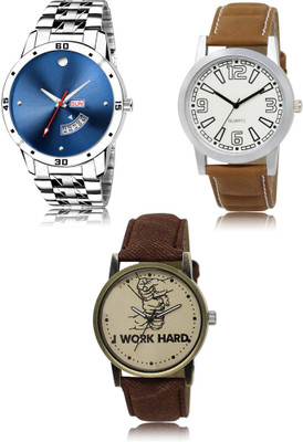 SWIFFIN New latest Designer Combo of 3 Analog Watch  - For Men