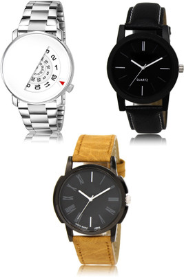 REMIXON New latest Designer Combo of 3 Analog Watch  - For Men