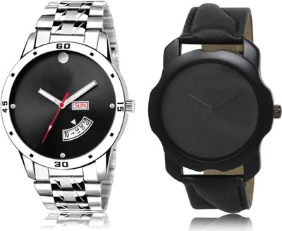SWIFFIN New Latest Designer Combo of 2 Analog Watch  - For Men