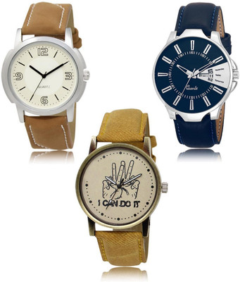 SWIFFIN New latest Designer Combo of 3 Analog Watch  - For Men