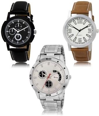 SWIFFIN New latest Designer Combo of 3 Analog Watch  - For Men