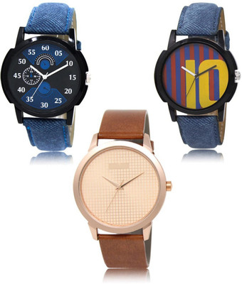 REMIXON New latest Designer Combo of 3 Analog Watch  - For Men