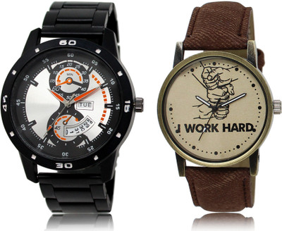 FERRIZZO New Latest Designer Combo of 2 Analog Watch  - For Men
