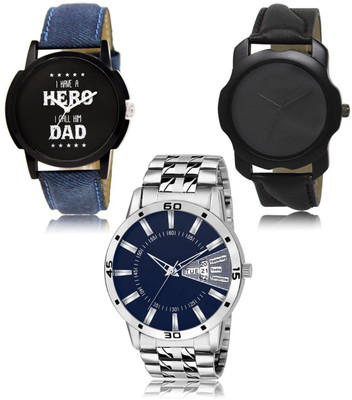 SWIFFIN New latest Designer Combo of 3 Analog Watch  - For Men