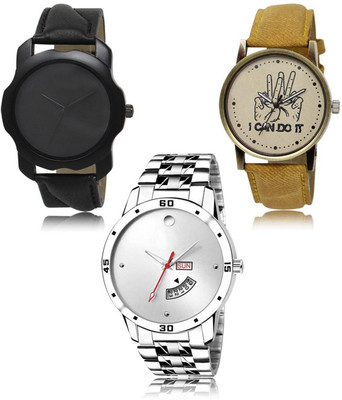 SWIFFIN New latest Designer Combo of 3 Analog Watch  - For Men