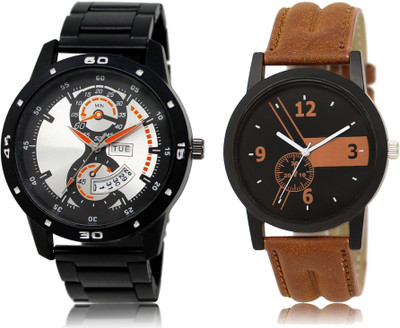 FERRIZZO New Latest Designer Combo of 2 Analog Watch  - For Men