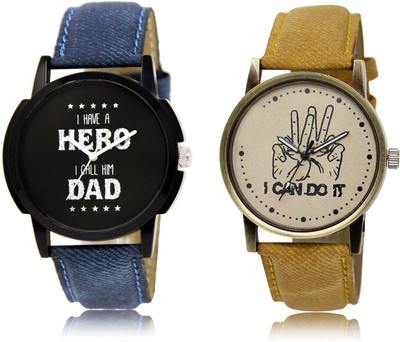 FERRIZZO New Latest Designer Combo of 2 Analog Watch  - For Men