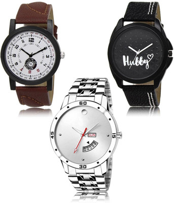 SWIFFIN New latest Designer Combo of 3 Analog Watch  - For Men