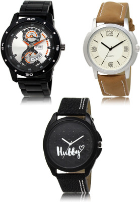 SWIFFIN New latest Designer Combo of 3 Analog Watch  - For Men