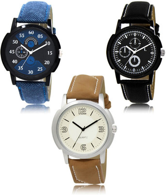 FERRIZZO New latest Designer Combo of 3 Analog Watch  - For Men