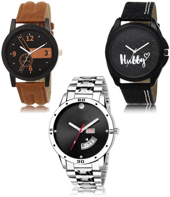 SWIFFIN New latest Designer Combo of 3 Analog Watch  - For Men