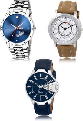 SWIFFIN New latest Designer Combo of 3 Analog Watch  - For Men