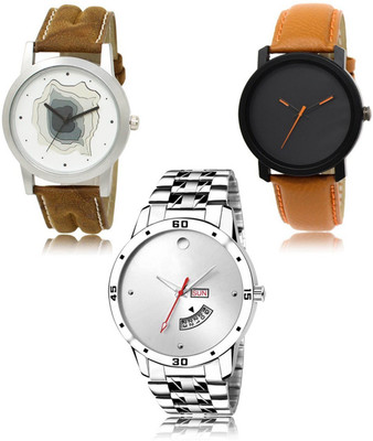 SWIFFIN New latest Designer Combo of 3 Analog Watch  - For Men
