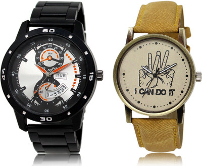 SWIFFIN New Latest Designer Combo of 2 Analog Watch  - For Men