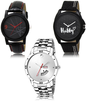 SWIFFIN New latest Designer Combo of 3 Analog Watch  - For Men