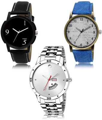 SWIFFIN New latest Designer Combo of 3 Analog Watch  - For Men