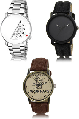 SWIFFIN New latest Designer Combo of 3 Analog Watch  - For Men