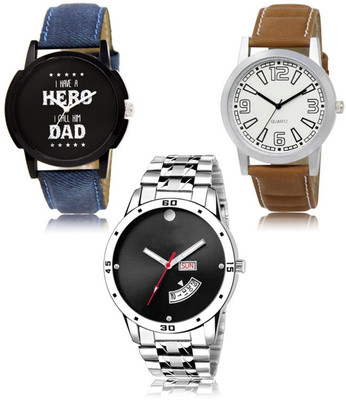 FERRIZZO New latest Designer Combo of 3 Analog Watch  - For Men