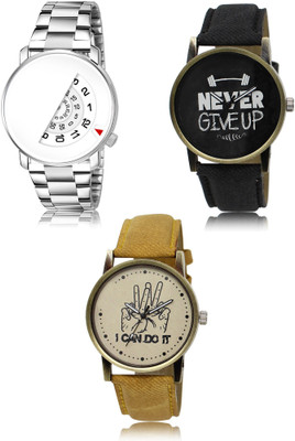 REMIXON New latest Designer Combo of 3 Analog Watch  - For Men