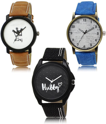 SWIFFIN New latest Designer Combo of 3 Analog Watch  - For Men