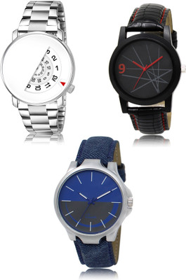 REMIXON New latest Designer Combo of 3 Analog Watch  - For Men