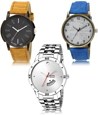 SWIFFIN New latest Designer Combo of 3 Analog Watch  - For Men