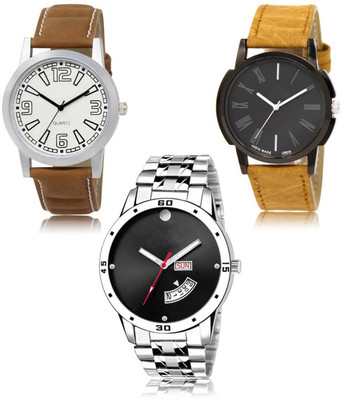 FERRIZZO New latest Designer Combo of 3 Analog Watch  - For Men