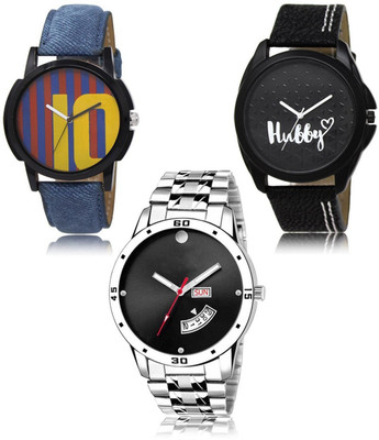 SWIFFIN New latest Designer Combo of 3 Analog Watch  - For Men