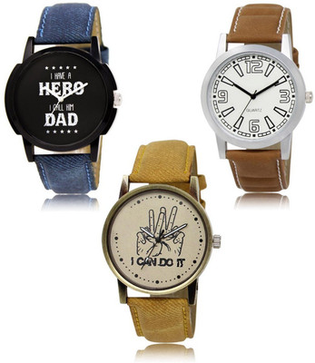 FERRIZZO New latest Designer Combo of 3 Analog Watch  - For Men