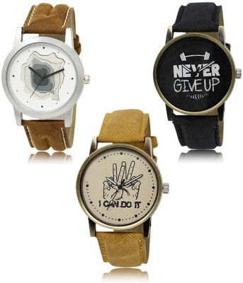 FERRIZZO New latest Designer Combo of 3 Analog Watch  - For Men