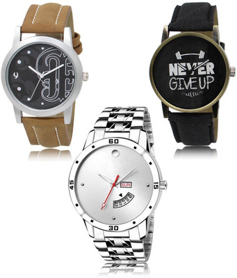 SWIFFIN New latest Designer Combo of 3 Analog Watch  - For Men