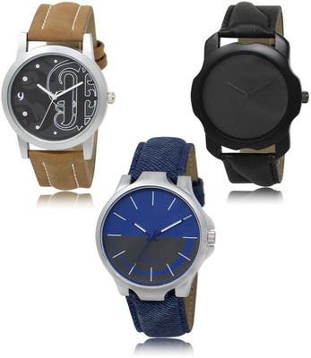 SWIFFIN New latest Designer Combo of 3 Analog Watch  - For Men