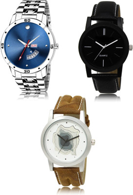 REMIXON New latest Designer Combo of 3 Analog Watch  - For Men