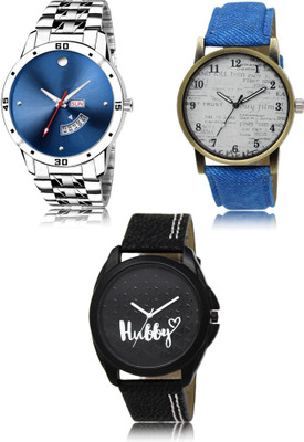 SWIFFIN New latest Designer Combo of 3 Analog Watch  - For Men