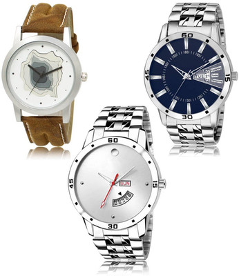 SWIFFIN New latest Designer Combo of 3 Analog Watch  - For Men