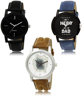 REMIXON New latest Designer Combo of 3 Analog Watch  - For Men