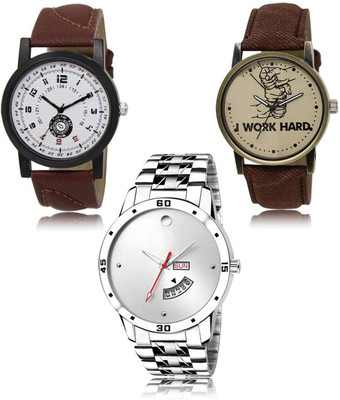 SWIFFIN New latest Designer Combo of 3 Analog Watch  - For Men
