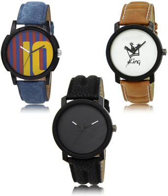 SWIFFIN New latest Designer Combo of 3 Analog Watch  - For Men