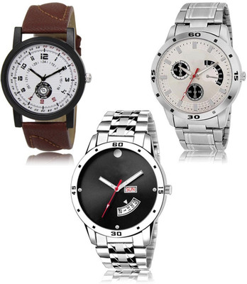 SWIFFIN New latest Designer Combo of 3 Analog Watch  - For Men