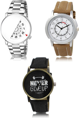 FERRIZZO New latest Designer Combo of 3 Analog Watch  - For Men