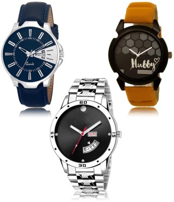 SWIFFIN New latest Designer Combo of 3 Analog Watch  - For Men