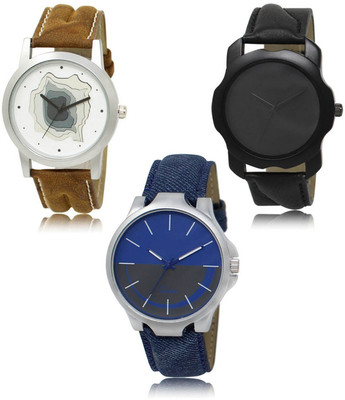 SWIFFIN New latest Designer Combo of 3 Analog Watch  - For Men