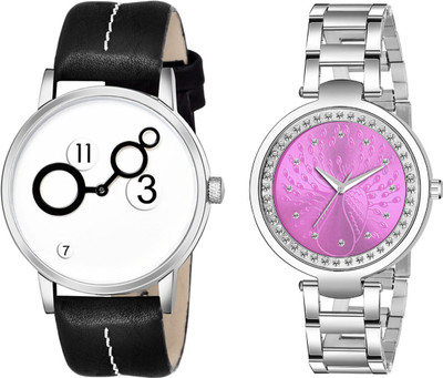 SPLAZOS Analog Premium Quality Best Set Of Two Analog Watch  - For Couple