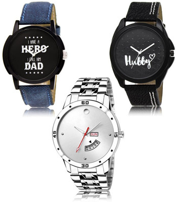 FERRIZZO New latest Designer Combo of 3 Analog Watch  - For Men