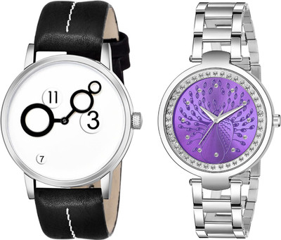 SPLAZOS Analog Premium Quality Best Set Of Two Analog Watch  - For Couple